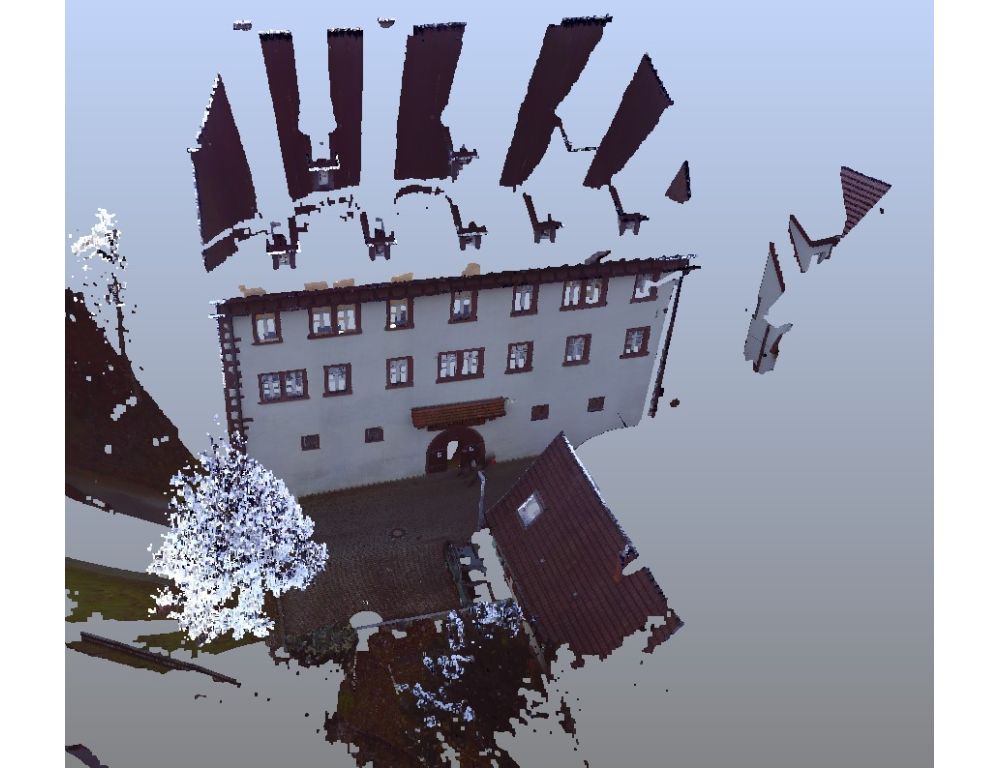 3D Scan (Punktewolke) historisches Bürgerhaus