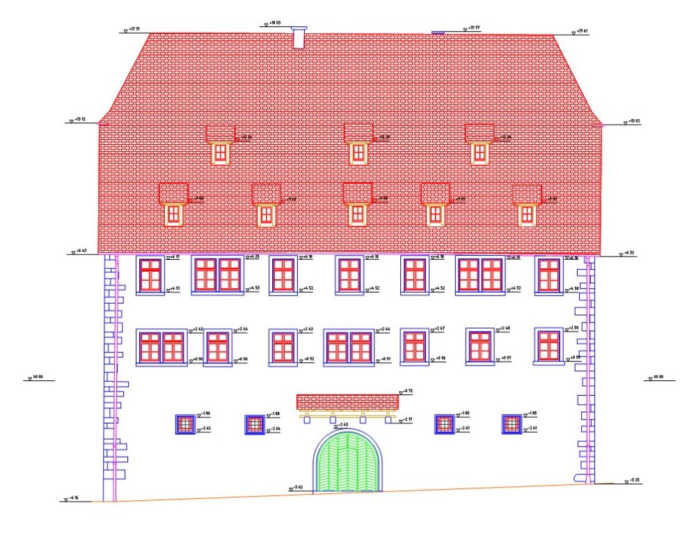 Fassadenplan historisches Bürgerhaus