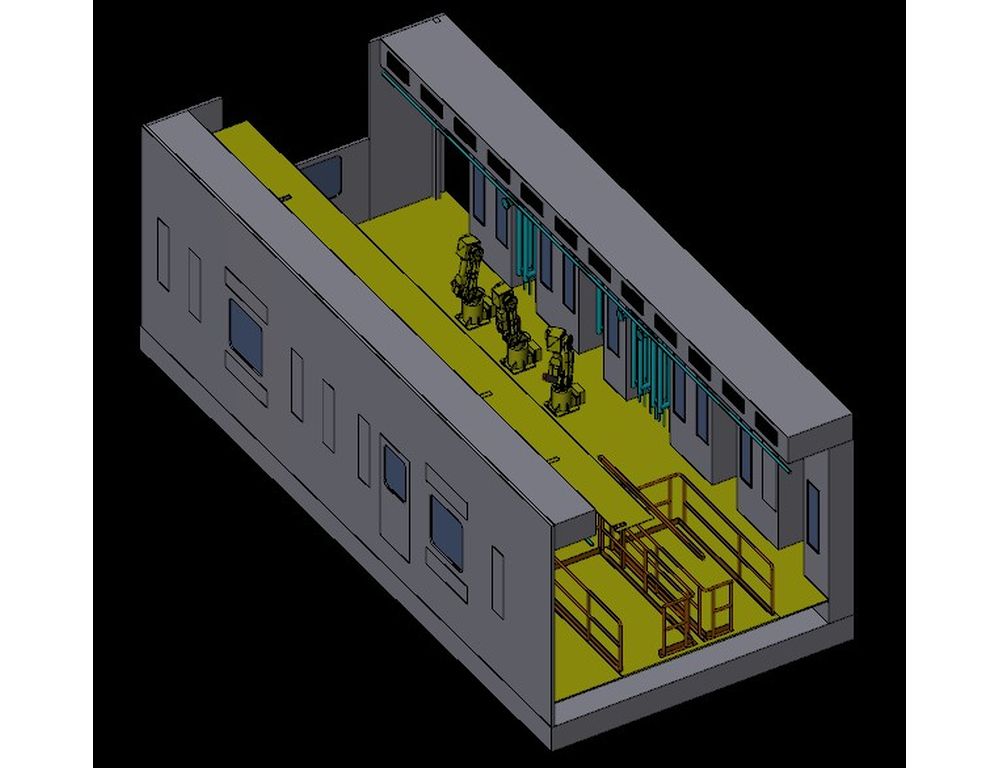 3D – Modellierung Lackieranlage Automotive Industrie