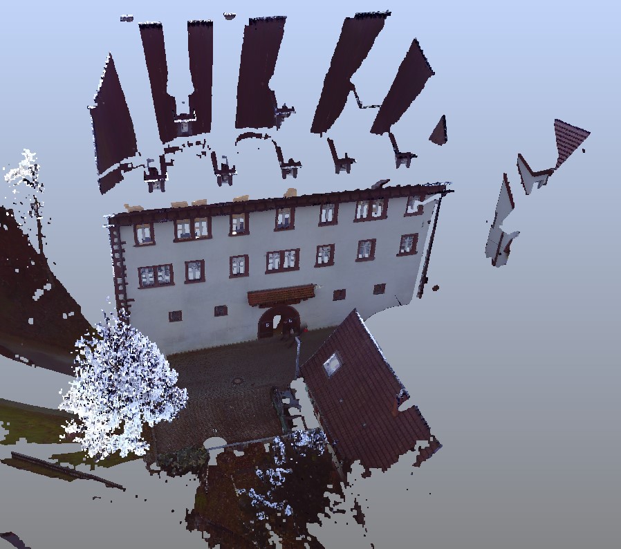 3D Scan (Punktewolke) historisches Bürgerhaus