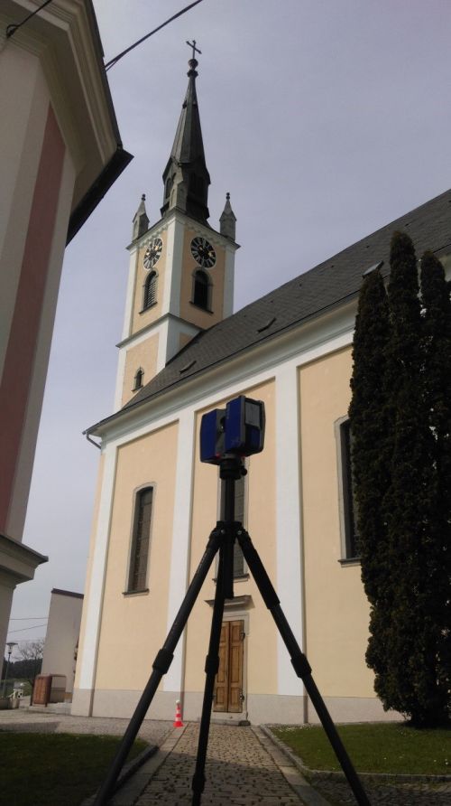 3D – Kulturgutsicherung, Kirchenvorplatz