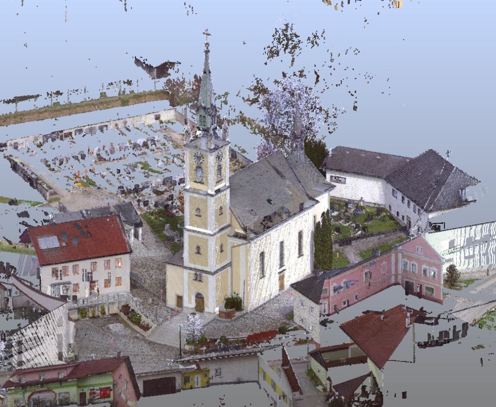 3D-Kulturgutsicherung, 3D-Laserscan Kirchenplatz